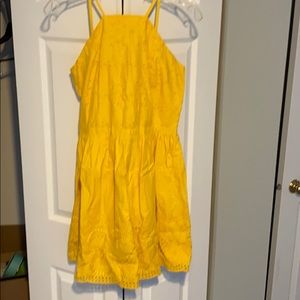 NWT Abercrombie eyelet high neck halter dress